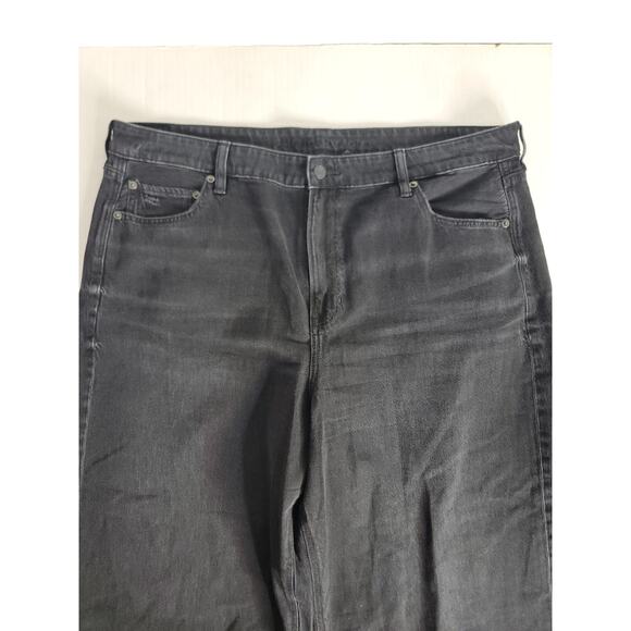 AMERICAN EAGLE Jeans Sz 20 Baggy Wide Leg Ankle Super High Rise Strigid Drapey - Picture 4 of 14
